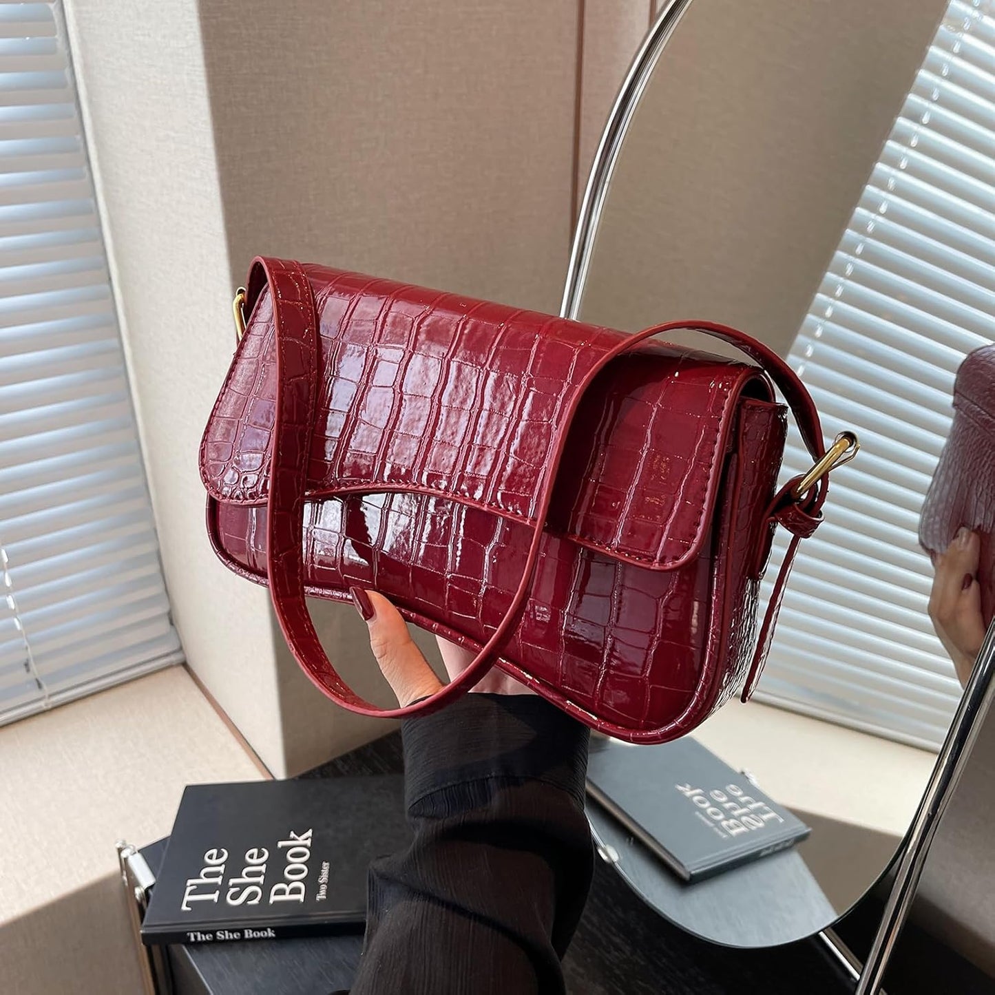 Shoulder Bag for women Clutch Purse Handbag PU Leather Tote Bag