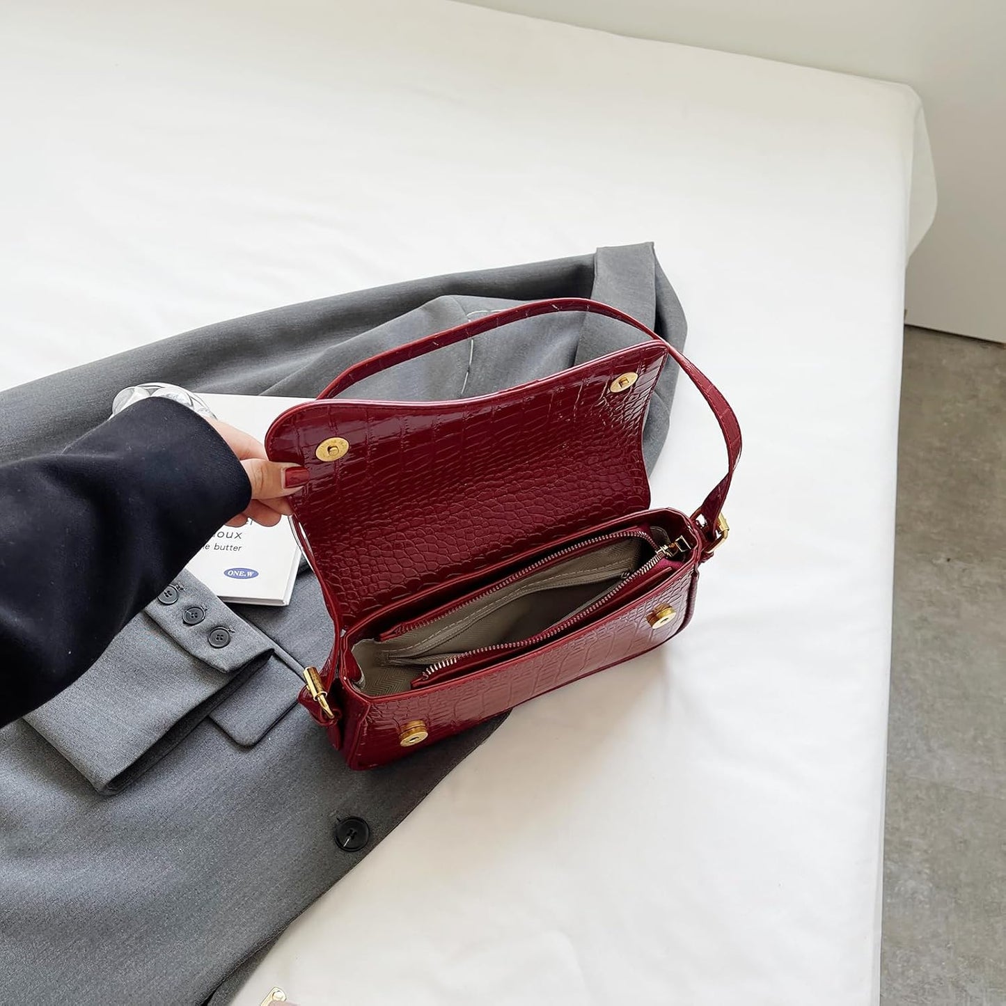 Shoulder Bag for women Clutch Purse Handbag PU Leather Tote Bag
