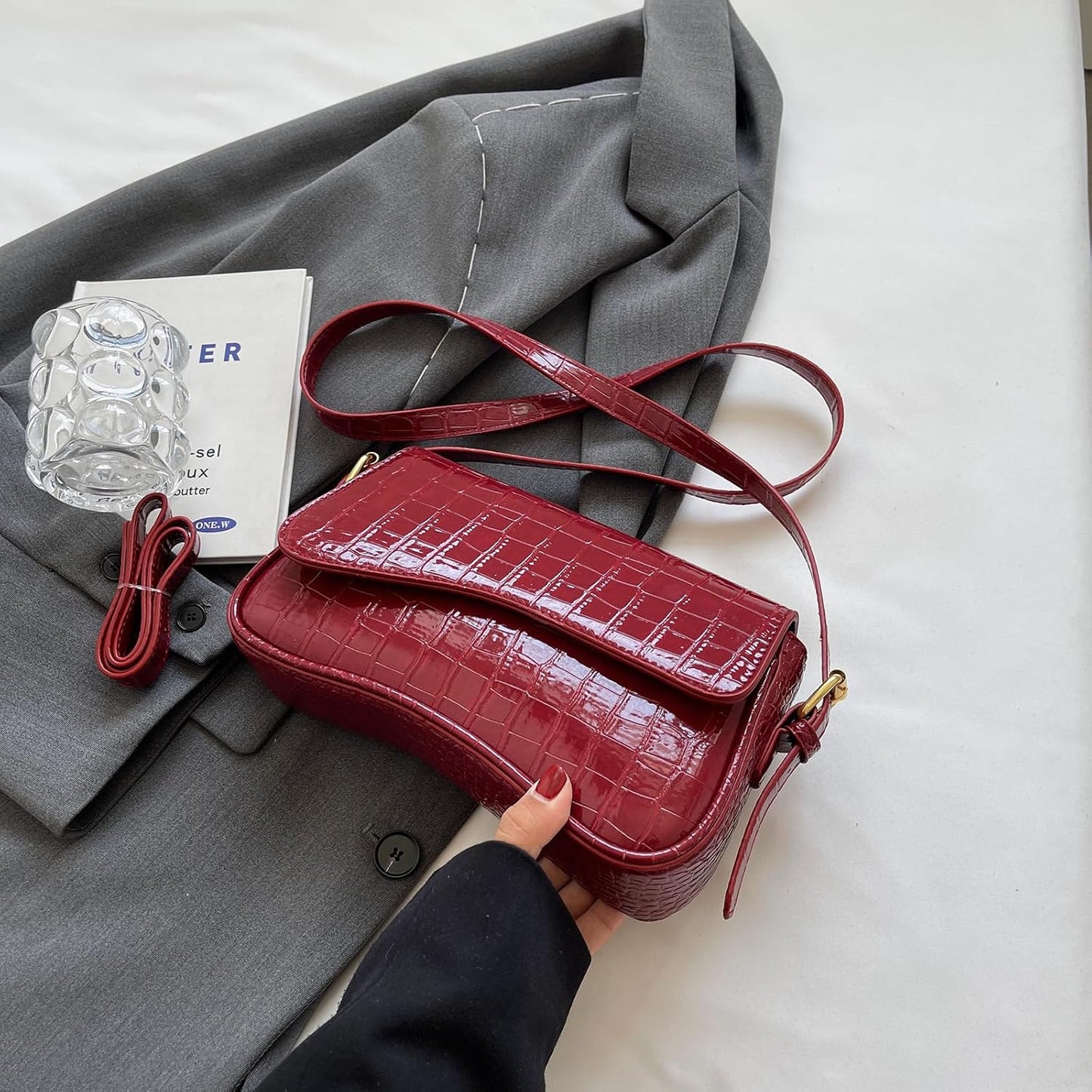 Shoulder Bag for women Clutch Purse Handbag PU Leather Tote Bag
