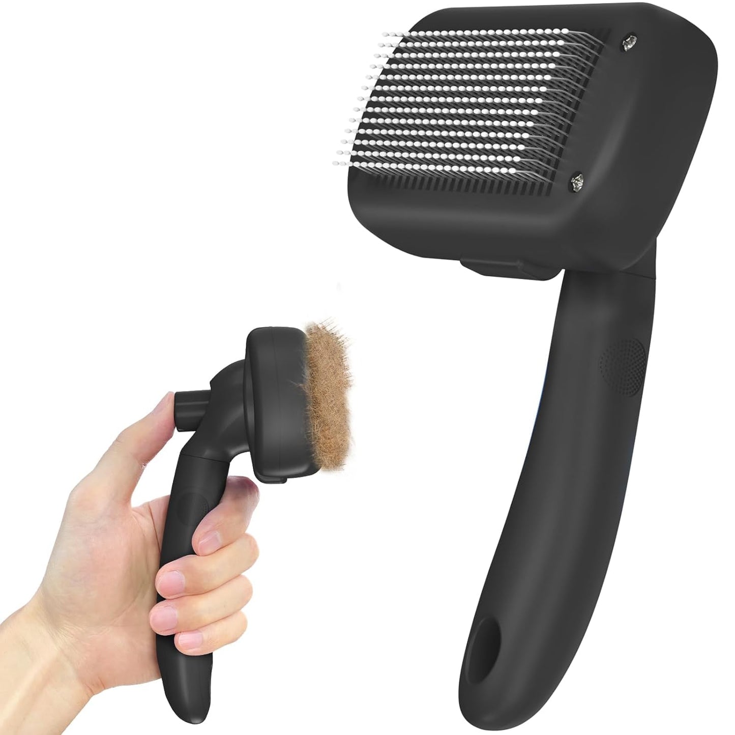 Self Cleaning Shedding Brush - Skin Friendly Grooming Tool for Dogs and Cats