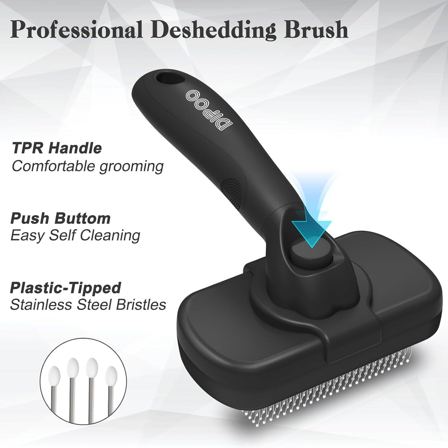 Self Cleaning Shedding Brush - Skin Friendly Grooming Tool for Dogs and Cats