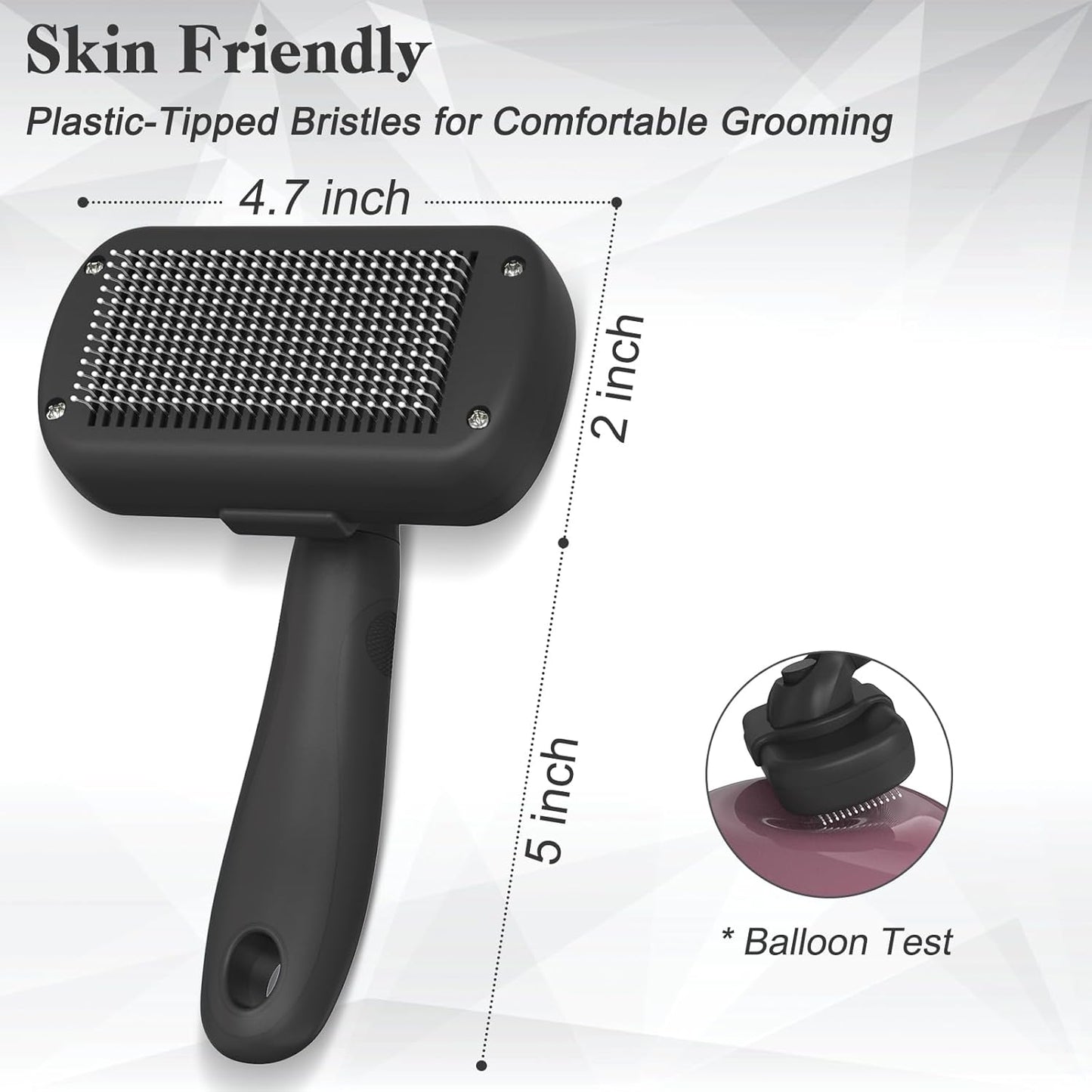 Self Cleaning Shedding Brush - Skin Friendly Grooming Tool for Dogs and Cats