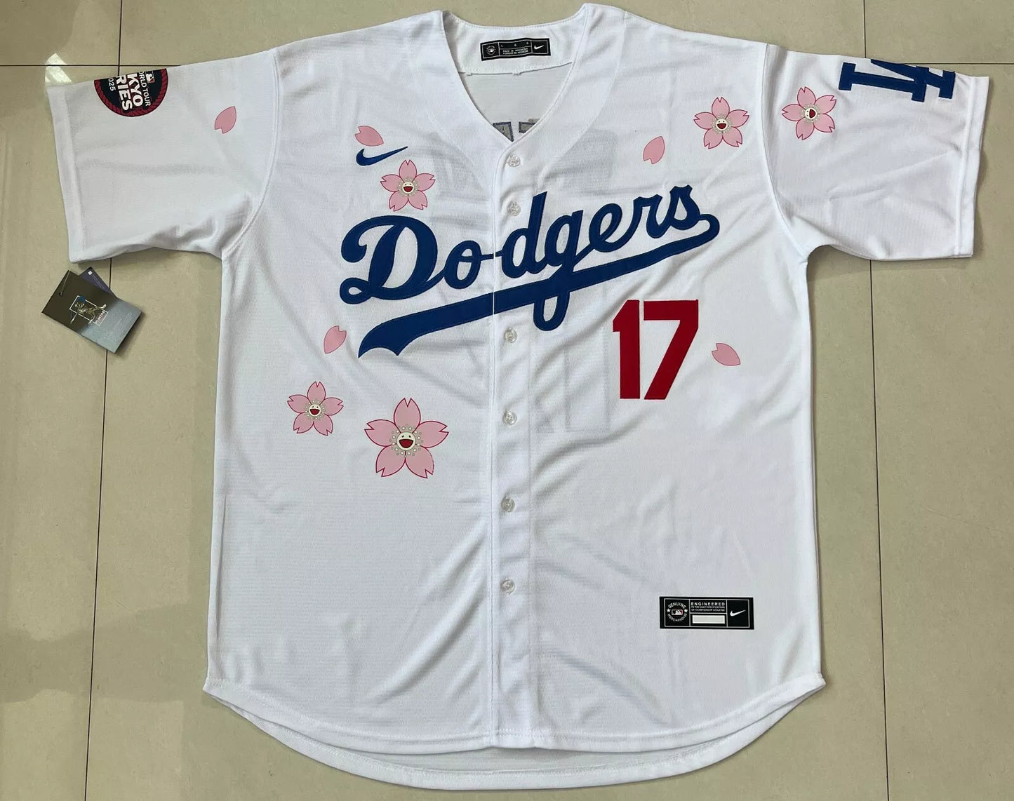 #17 OHTANI Dodgers 2025 Tokyo Series Stitched Jersey - WOMEN