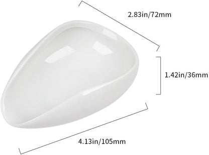 Coffee Beans Dosing Cup Coffee Dosing Tray Ceramic(White)