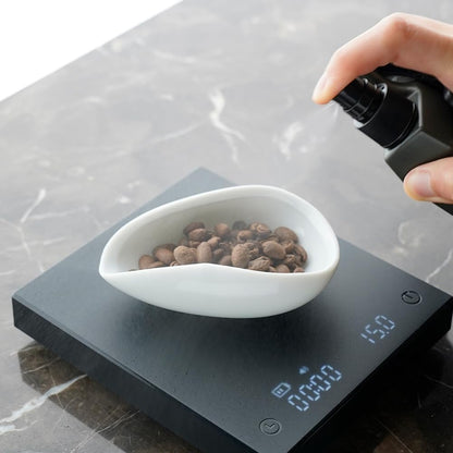 Coffee Beans Dosing Cup Coffee Dosing Tray Ceramic(White)
