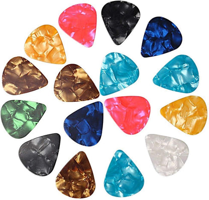 60 PCS Guitar Picks, 3 Different Thickness Abstract Art Colorful Celluloid Guitar Pick