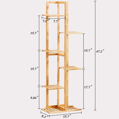 5 Tier 6 Potted Plant Stand Rack Multiple Flower Pot Holder