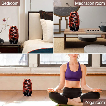 Incense Holder Ceramic Incense Burner Waterfall Aromatherapy Ornament Home Decoration