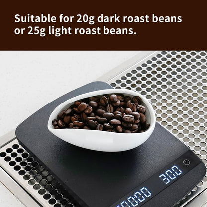 Coffee Beans Dosing Cup Coffee Dosing Tray Ceramic(White)