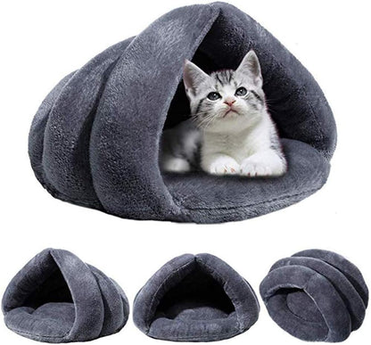 Pet Tent Cave Bed Dogs Cats Pets Sleeping Bag Thick Fleece