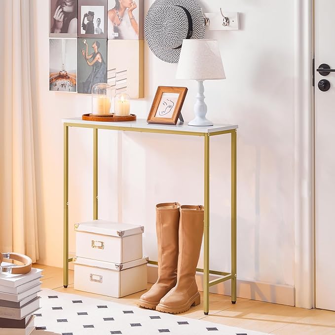 Narrow Console Table, 29.5" Small Entryway Table, Thin Sofa Table, Side Table, Display Table, for Hallway, Bedroom, Living Room, Foyer