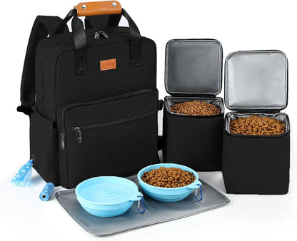 Dog Travel Bag, Airline Approved Organizer Backpack with Multi-Function Pockets
