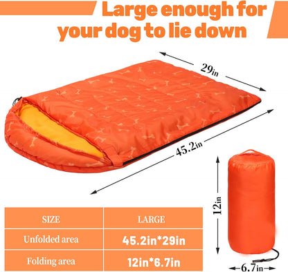 Dog Sleeping Bag with Storage Bag  for Travel Camping Hiking Backpacking