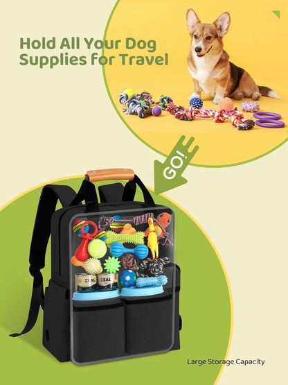Dog Travel Bag, Airline Approved Organizer Backpack with Multi-Function Pockets