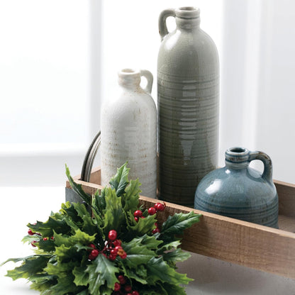 Ceramic Jug Vase Set, Farmhouse Decoration  Table Centerpiece Decorations