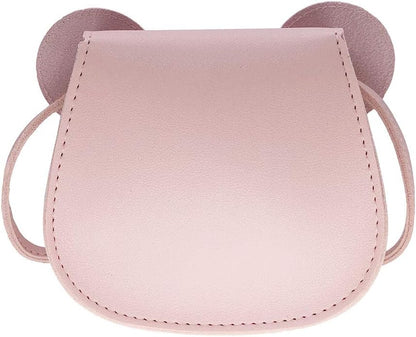 Mini Crossbody Shoulder Bag Coin Purse with Cute Mouse Ear Bowknot (Pink)Mini Crossbody Shoulder Bag Coin Purse with Cute Mouse Ear Bowknot (Pink)
