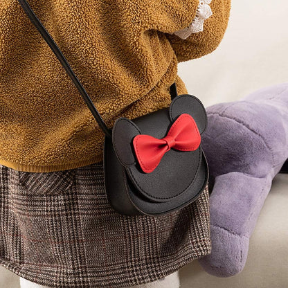 Mini Crossbody Shoulder Bag Coin Purse with Cute Mouse Ear Bowknot