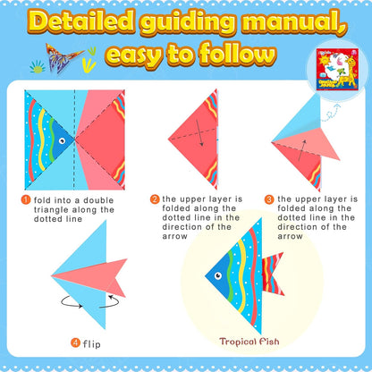 308PCS Kids Craft Paper Kit with Instructional Book