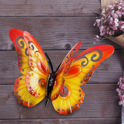 Metal Butterfly Wall Decor 3D Butterflies Wall Art Hanging Sculpture