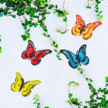 Metal Butterfly Wall Decor 3D Butterflies Wall Art Hanging Sculpture