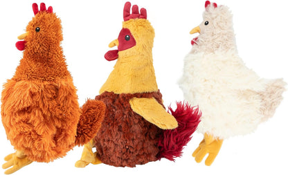 Chicken Crinkle Plush Dog Toys for Interactive Play