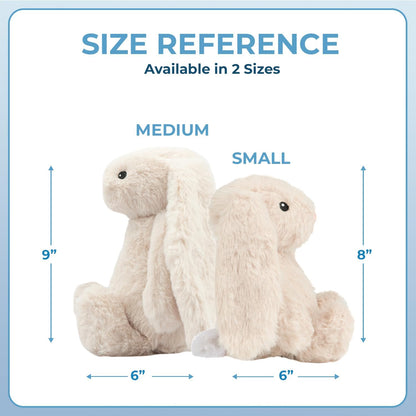 Interactive Bunny Buddy Dog Toy with Crinkle and Squeaky