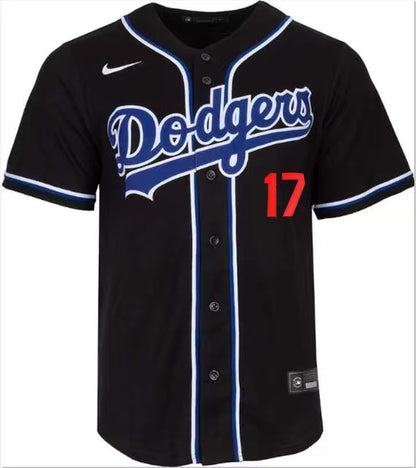 Los Angeles Dodgers #17 Shohei Ohtani Black 2024 World Series Champions Limited Stitched Baseball Jersey