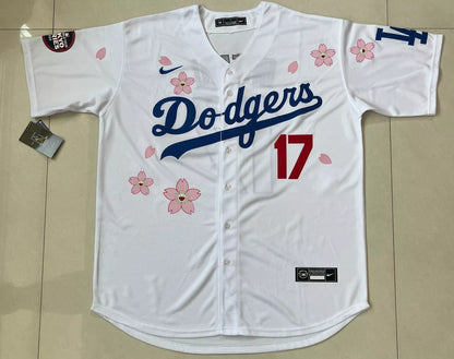 #17 OHTANI Dodgers 2025 Tokyo Series Stitched Jersey - WOMEN